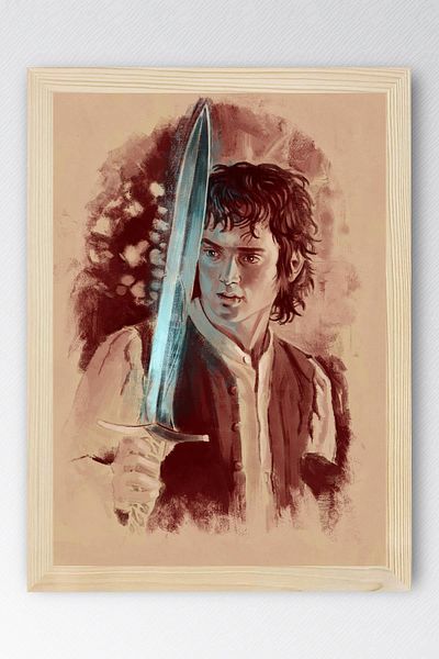 Saturn The Lord of the Rings Framed Painting - Frodo Baggins Poster Painting