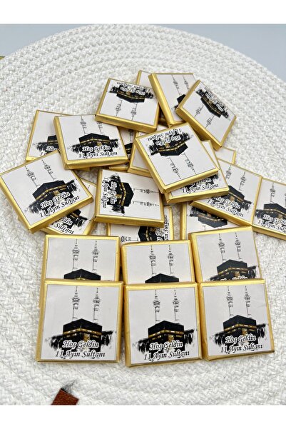 Uğur efendi şekerleme 80 Adet Madlen Çikolata Hac Hatırası Umre Hatırası Mevl...