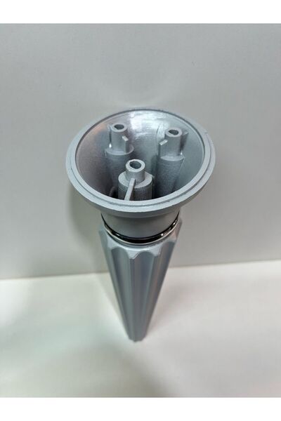 Taşkın Aksesuar Picior din plastic dur Oscar, 19 cm, gri, dulap pentru scaune, noptiera, comoda, unitate TV modernă, picior pentru mobilier, pouf