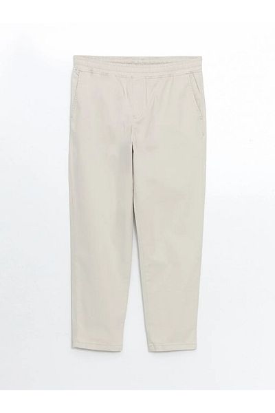 LC Waikiki Ανδρικό παντελόνι XSIDE Beige Comfortable Fit Gabardine