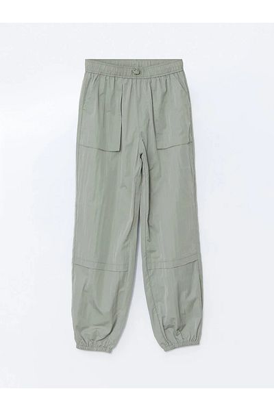 LC Waikiki Lcw Kids Khaki Elastic Waist Basic Girls Jogger Pants