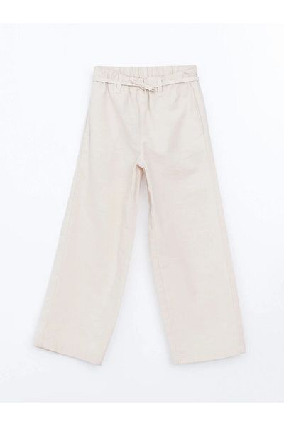 LC Waikiki Lcw Eco Beige Elastic Waist Girl's Trousers