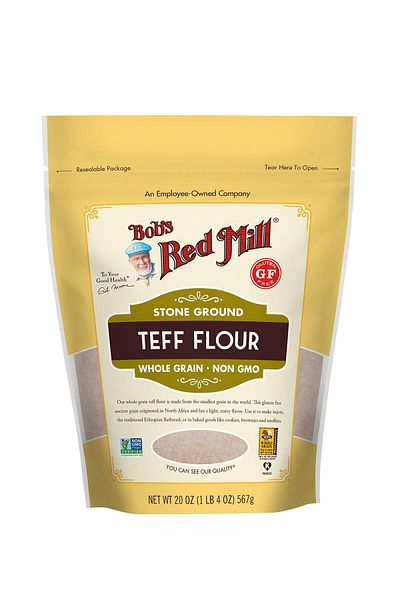 Bob's Red Mill Teff Flour, 20oz (Pack of 1) - Non GMO, Whole Grain, Vegan, Kosher