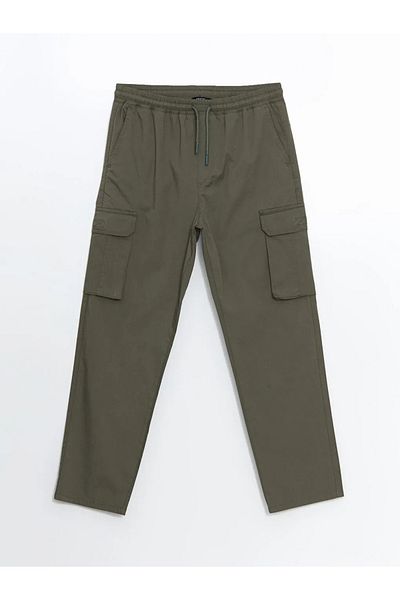 LC Waikiki XSIDE Pantaloni cargo pentru bărbați, kaki, cu croiala confortabilă