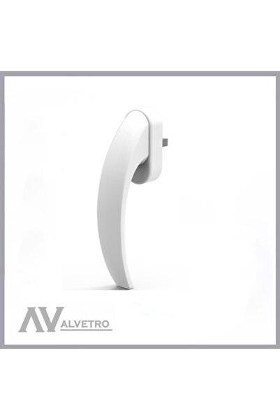 ALVETROİNTİNİ Beyaz Metal Alüminyum Cam Balkon Kolu - Pimapen Uyumlu Kademeli...