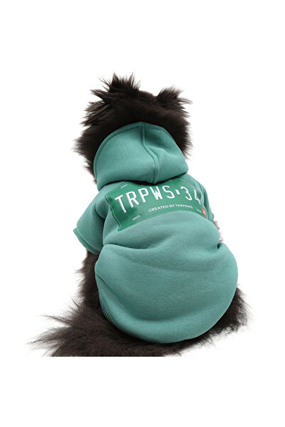 JesPawty Yeşil Kapüşonlu Köpek Kıyafeti