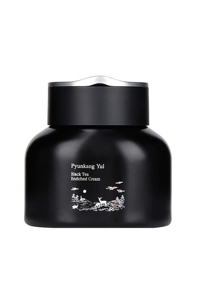 Pyunkang Yul Black Tea Anti-Aging Face Cream, Wrinkle Care & Brightening with Peptide, Adenosine, 60ml