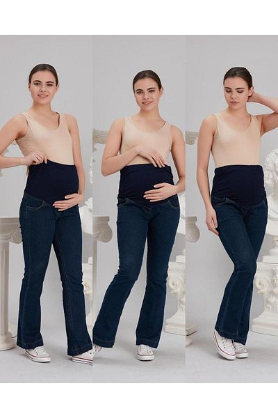 LİYACA Blugi de maternitate din Lycra