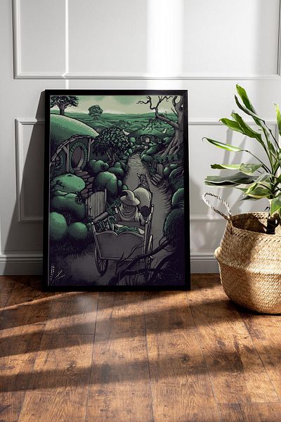 Saturn The Lord of the Rings Framed Painting - the Shire Posterpainting