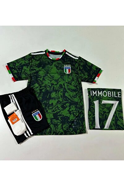 BYSPORTAKUS Ciro İmmobile İtalya Özel Tasarım Rönesans Yeşil Temalı Çocuk For...