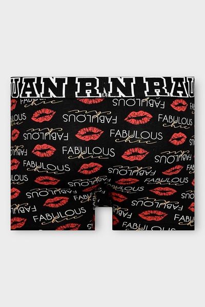 Juan Raul Lip Themed Cotton Men's Boxers