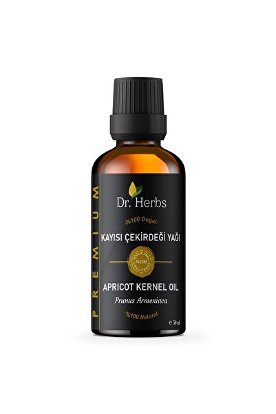 Dr.Herbs 50 مل زيت نواة المشمش المعصور على البارد