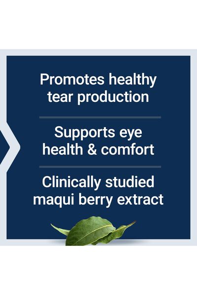 Life Extension MaquiBright® Tear Support, 60 mg Maqui Berry Extract for Dry Eyes, Eye Health, 30 Capsules