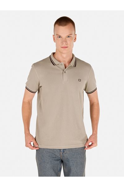 Colin's Regular Fit Polo Neck Plain Pánské zelené tričko s krátkým rukávem Cl 1072081