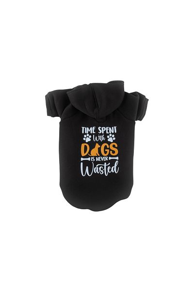 JesPawty Black Hooded Dog Outfit