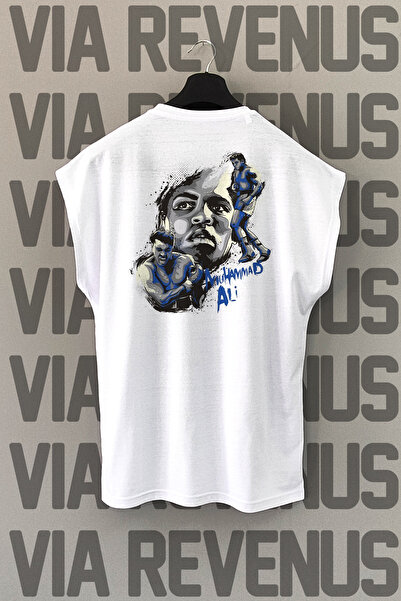 Vordevia Tricou sport cu mânecă zero cu imprimeu pe spate Muhammad Ali