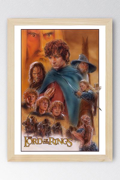Saturn The Lord of the Rings Framed Painting - Movie Poster Painting