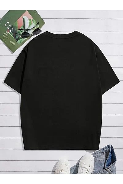 Massgai Μπλουζάκι Unisex Midnight Printed Oversize 100% βαμβάκι