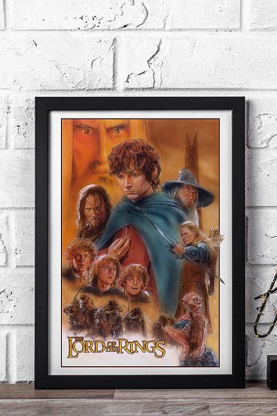 Saturn The Lord of the Rings Framed Painting - Movie Poster Painting