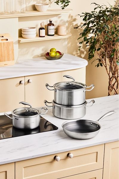 Karaca 5Ply Powersteel 316 7 Piece Pot and Pan Set