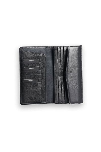 GUARD Genuine Leather Women's Wallet with Black Phone Port P2223