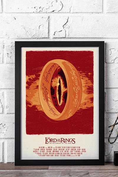Saturn The Lord of the Rings Framed Painting - Movie Poster Painting