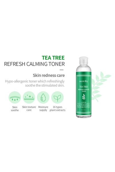 Secret Key Refresh Calming Toner, Tea Tree, 8.38 fl oz (248 ml)