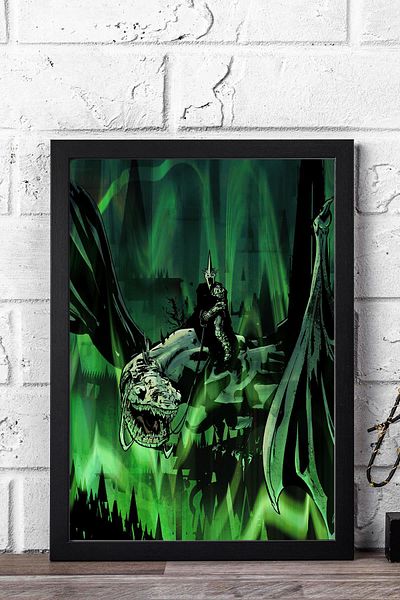 Saturn Stăpâna Inelelor Regele Vrăjitoare Pictură înrămare - Poster Regele Vrăjitoare de Angmar