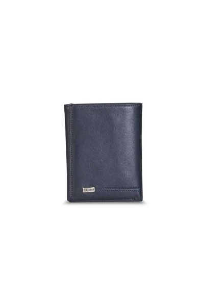 GUARD Navy Blue Vertical Genuine Leather Men's Wallet P73