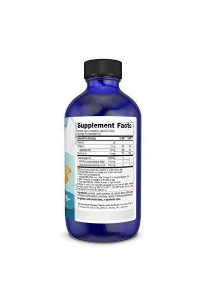 Nordic Naturals Children's DHA Strawberry - 4 oz, 530 mg Omega-3 (EPA & DHA) - Brain Support, Non-GMO, 48 Servings