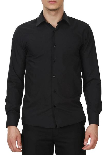 Güray Store Slim Fit Μακρύ μανίκι Εύκολο στο σιδέρωμα που απομακρύνει τον ιδρώτα με αναπνεύσιμη υφή Ανδρικό πουκάμισο Four Seasons