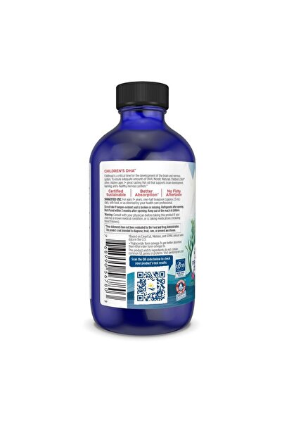 Nordic Naturals Children's DHA Strawberry - 4 oz, 530 mg Omega-3 (EPA & DHA) - Brain Support, Non-GMO, 48 Servings