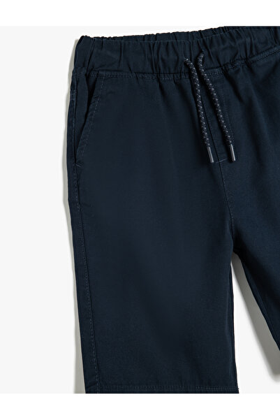 Koton Beli Bağlamalı Cep Detaylı Pamuklu Basic Şort