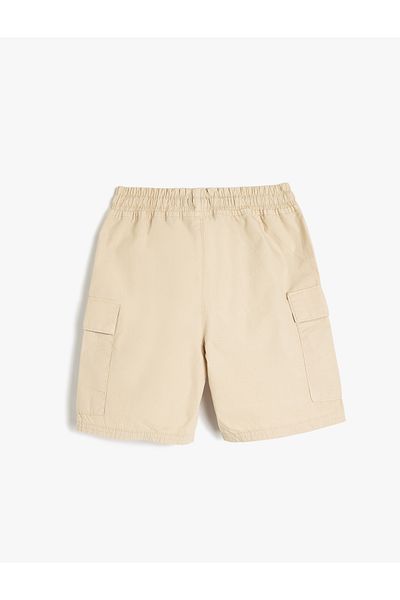 Koton Cotton Waist Lace Pocket Detailed Shorts
