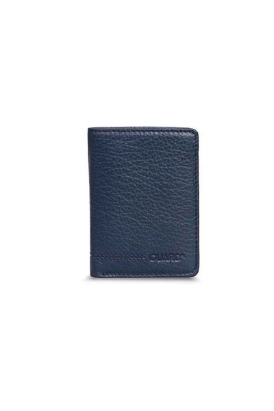 GUARD Extra Thin Navy Blue Genuine Leather Men's Wallet P841