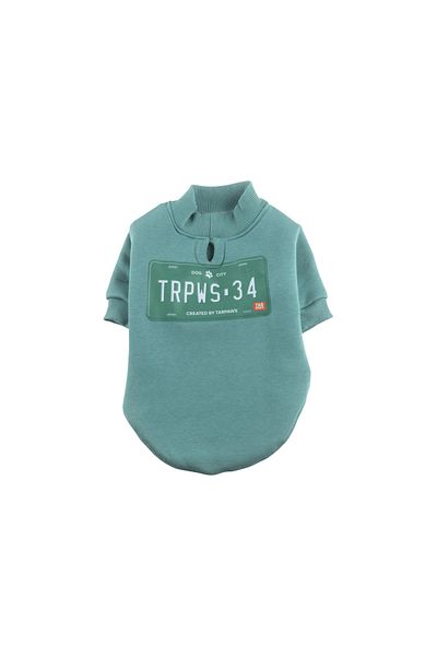 JesPawty Green Sweatshirt Dog Outfit