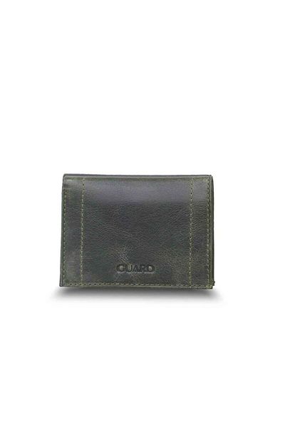 GUARD Manimal Antique Green Genuine Leather Men's Wallet P863
