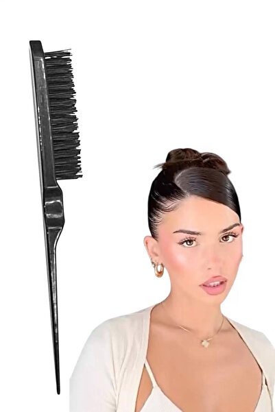 CAŞ DEKORASYON Četka/češalj za punđu crne boje