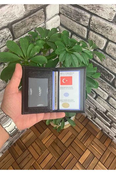 GUARD Brown Genuine Leather License Holder Men's / Women's P1002
