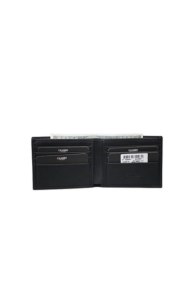 GUARD Black Crazy Classic Genuine Leather Men's Wallet P171