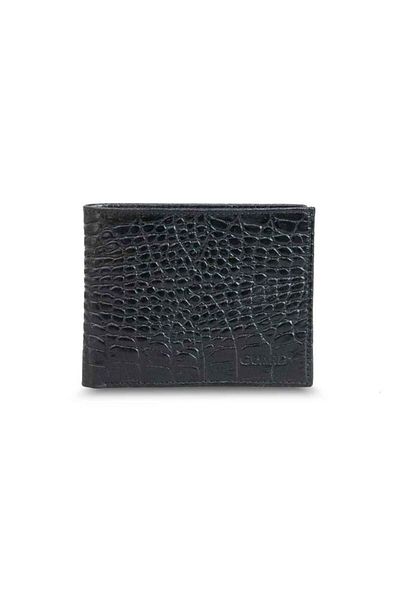 GUARD Croco Black Classic Genuine Leather Men's Wallet P171