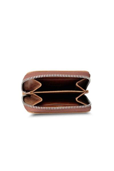 GUARD Antique Tan Mini Genuine Leather Wallet with Coin for Men / Women P2269