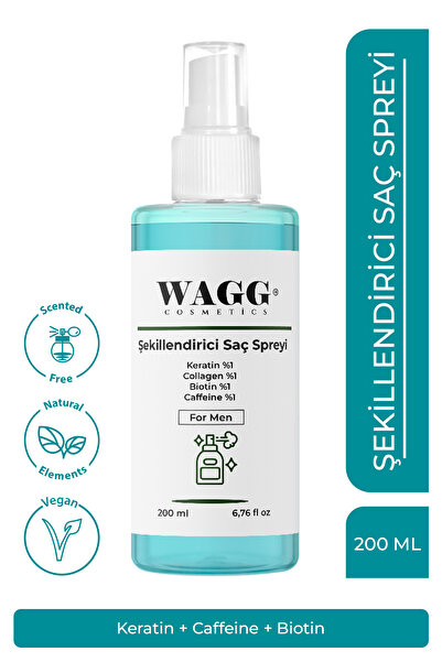 WAGG Cosmetics Erkeklere Özel Tüm Saç Tipleri Için Şekillendirici Ve Besleyic...