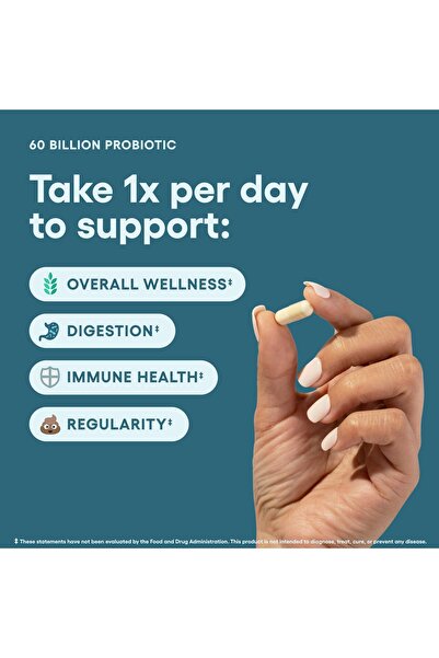 Physician's Choice Probiotics 60B CFU - 10 Strains + Prebiotics - Gut & Digestive Health - 30ct