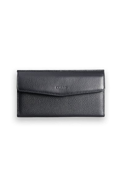GUARD Genuine Leather Women's Wallet with Black Phone Port P2223