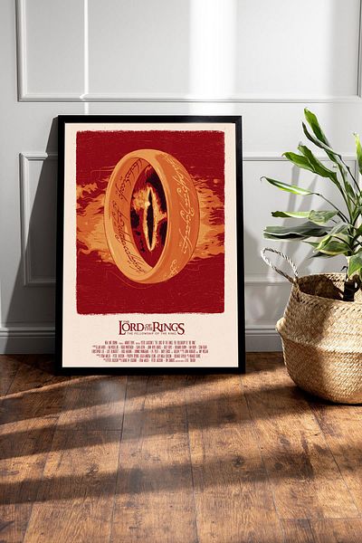 Saturn The Lord of the Rings Framed Painting - Movie Poster Painting