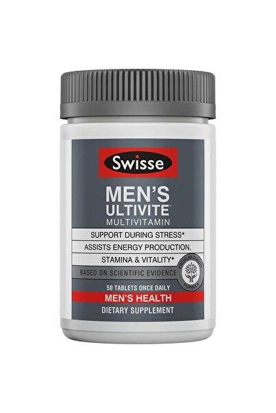 swisse Multivitamin for Men | 50 Tablets with Antioxidants, Minerals, Adaptogens | Energy & Immune Support