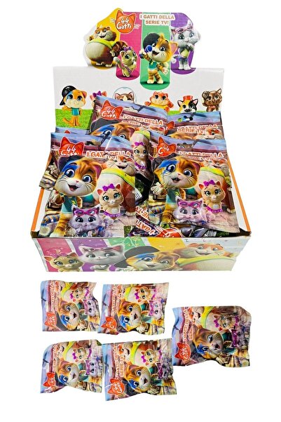 tmtoysandmore 44 Cats Figür Süpriz Oyuncak Sevimli Kedi Ve Sincap Set 5li