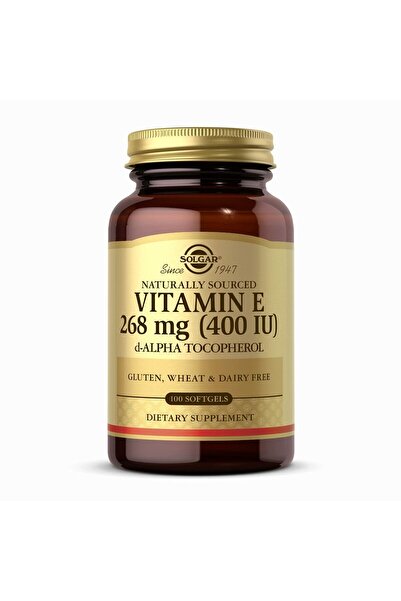 Solgar Vitamin E 268 MG (400 IU), 100 Softgels - Immune & Skin Support - Antioxidant