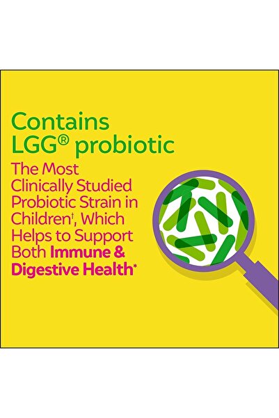 CULTURELLE Kids Chewable Probiotic, Ages 3+, 30ct, Berry Flavor, Digestive & Immune Support